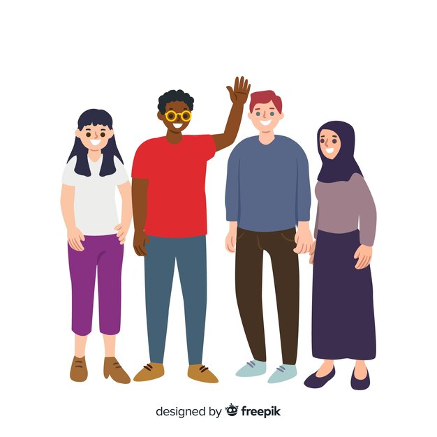 Personas de diferentes razas y culturas