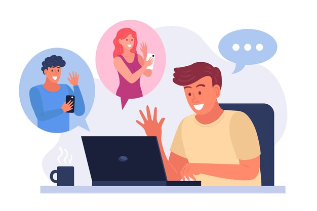 Personas con dispositivos tecnológicos.