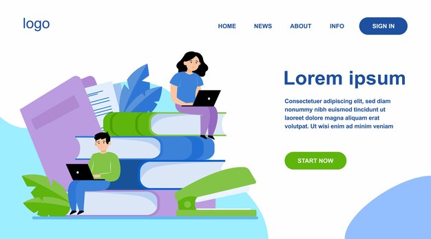 Personas enfocadas que estudian en la escuela en línea.