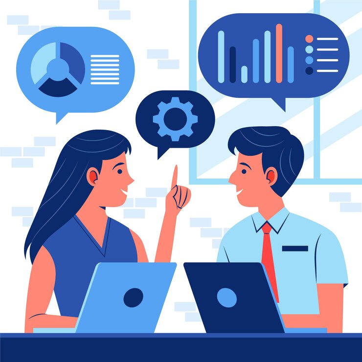 Vector gratuito personas planas orgánicas en formación empresarial.