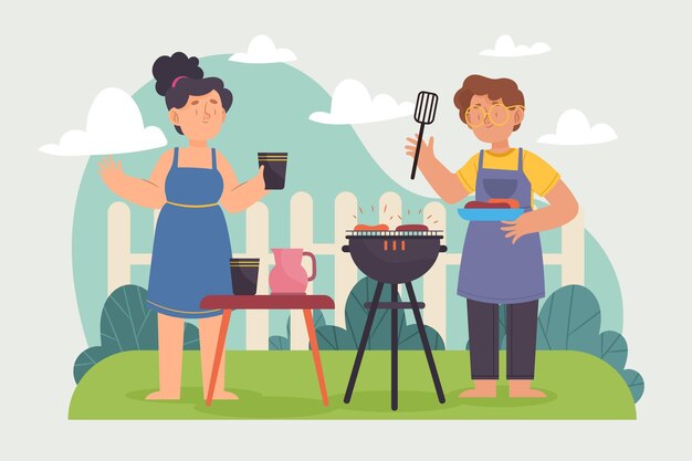 Personas que disfrutan de vacaciones