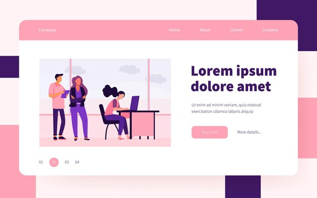 Personas que hacen cola para usar la computadora portátil