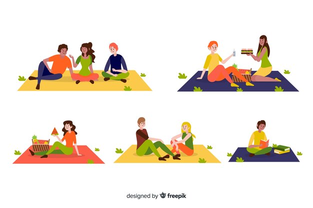 Personas que realizan actividades al aire libre.