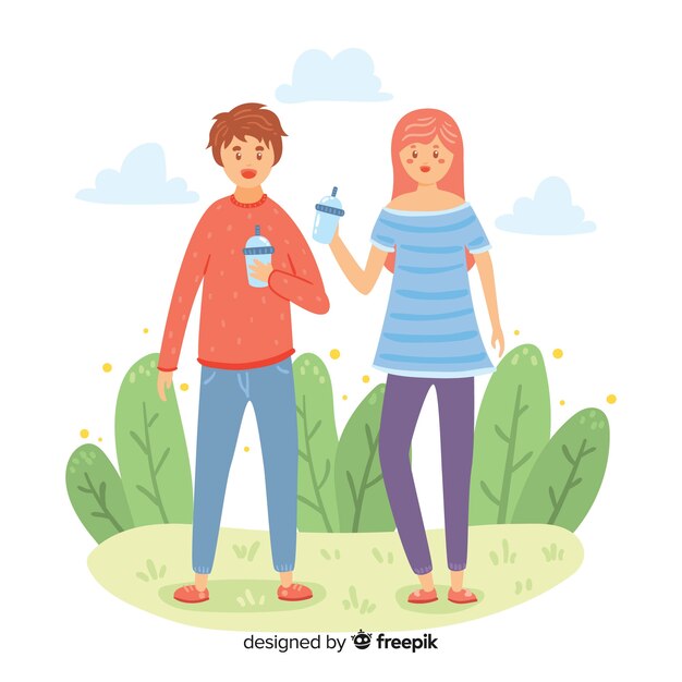 Personas realizando actividades al aire libre