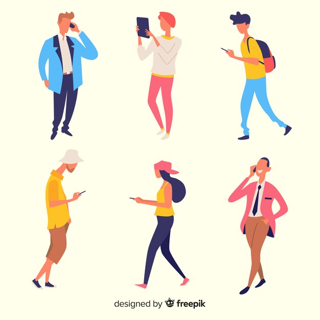 Personas con telefono