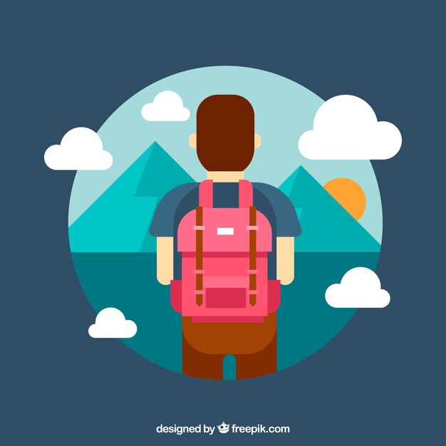 Personas viajando alrededor del mundo 