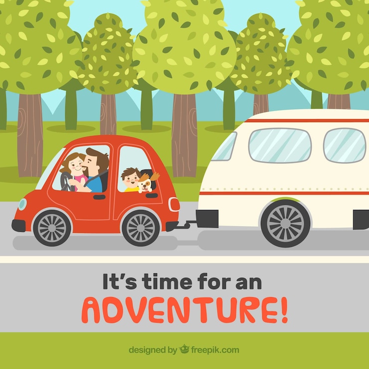 Vector gratuito personas viajando en estilo plano
