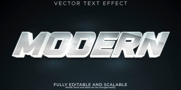 Vector gratuito perspectiva editable de efecto de texto moderno y estilo de texto elegante