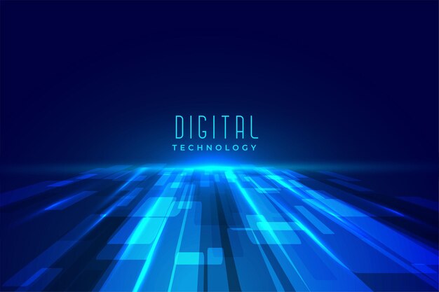Perspectiva de tecnología de piso digital futurista