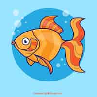 Vector gratuito pez anaranjado