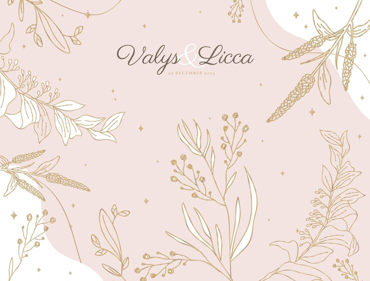 Vector gratuito photocall de boda floral mínimo
