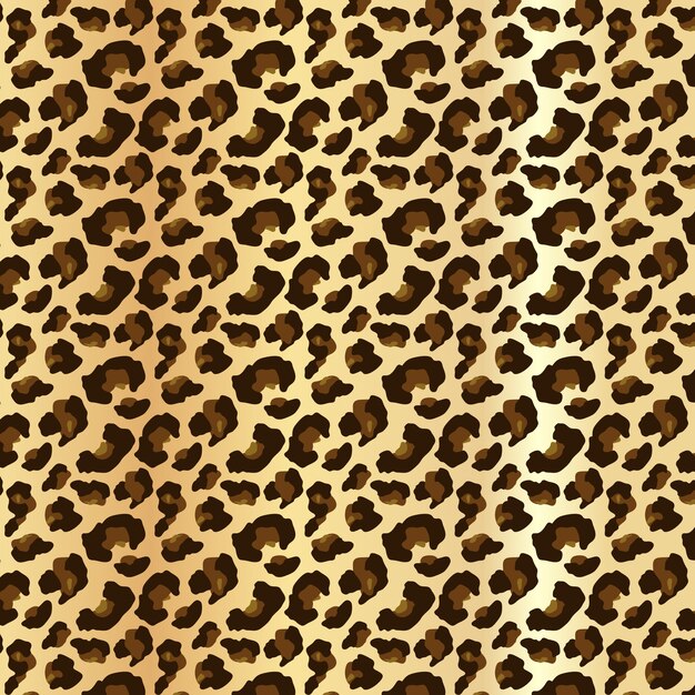 Piel de leopardo en patrones sin fisuras editables