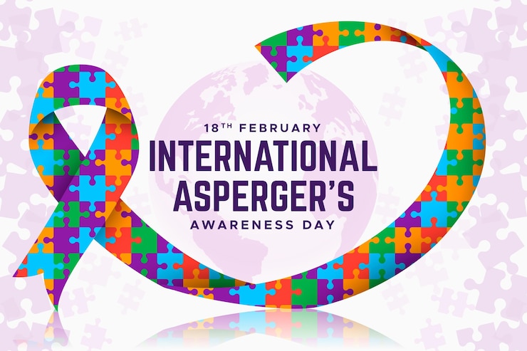 Vector gratuito piezas coloridas de diseño plano del día de concientización sobre aspergers de cinta de rompecabezas