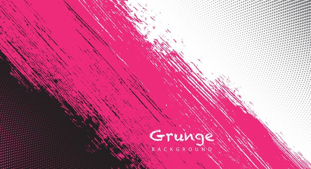 pincel grunge con fondo detallado de medios tonos