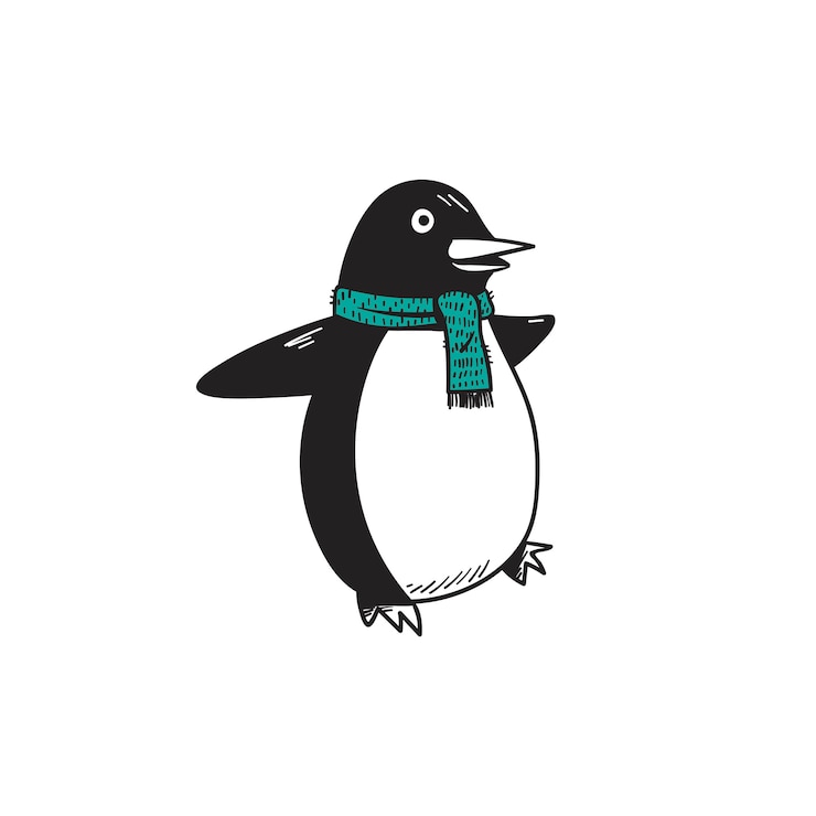 Vector gratuito el pingüino.