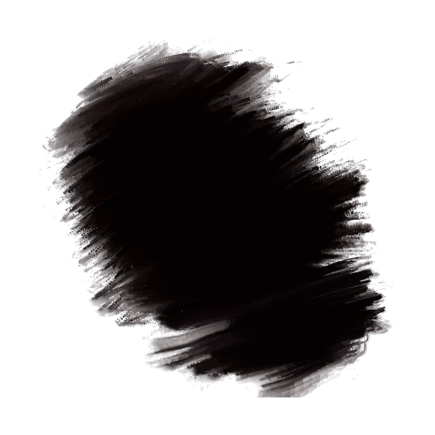 Pintura abstracta con diseño de salpicaduras de tinta negra