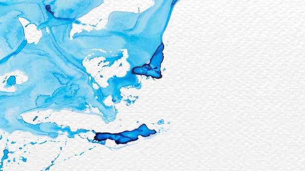 Vector gratuito pintura acuarela azul abstracta