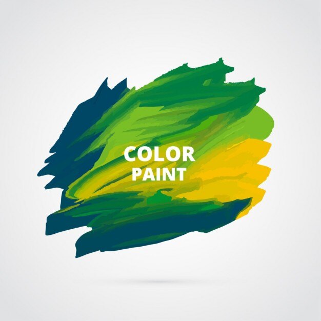 Pintura de la acuarela de diseño vectorial mancha
