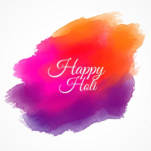 Pintura colorida de Feliz Holi
