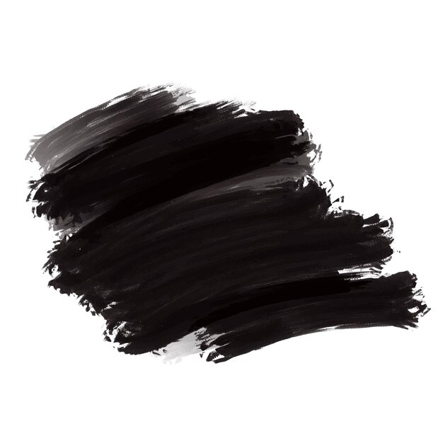 Pintura moderna de acuarela azul oscuro sobre un fondo blanco