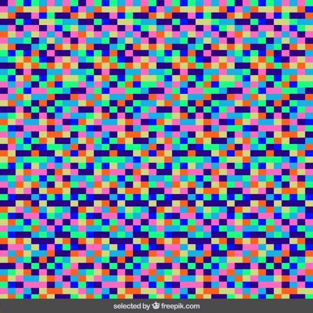 Píxeles de colores de fondo