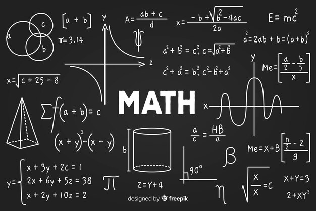 Pizarra de matemáticas