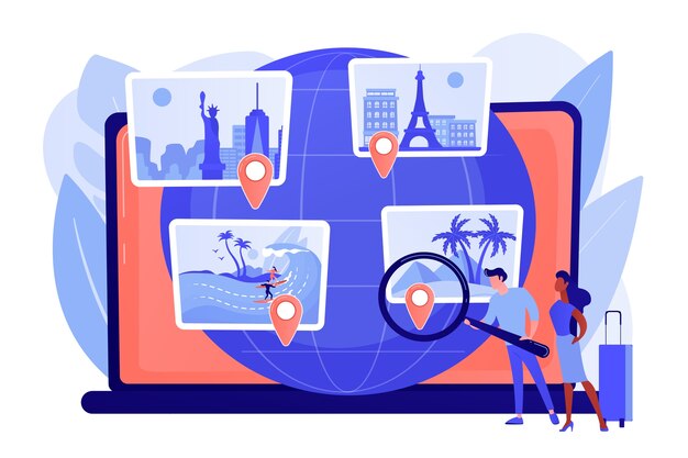 Planificación de viajes, organización de vacaciones vacacionales