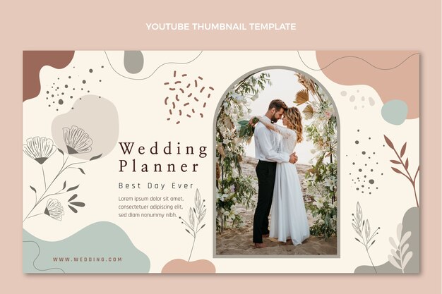 Planificador de bodas floral miniatura de youtube