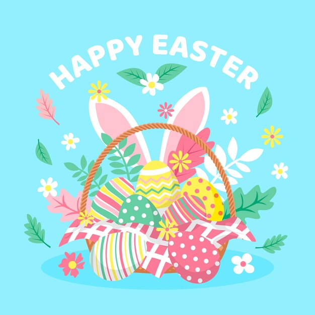 Plano feliz día de pascua