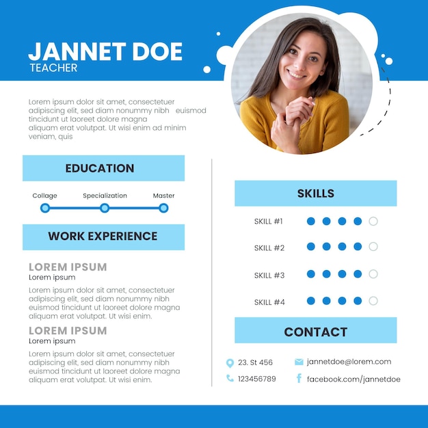 Plano lineal cv online