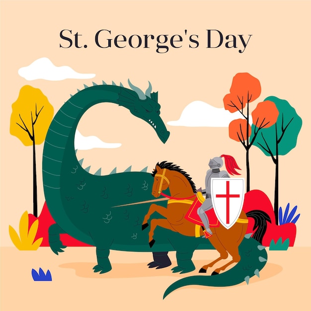 Plano st. ilustración del día de george