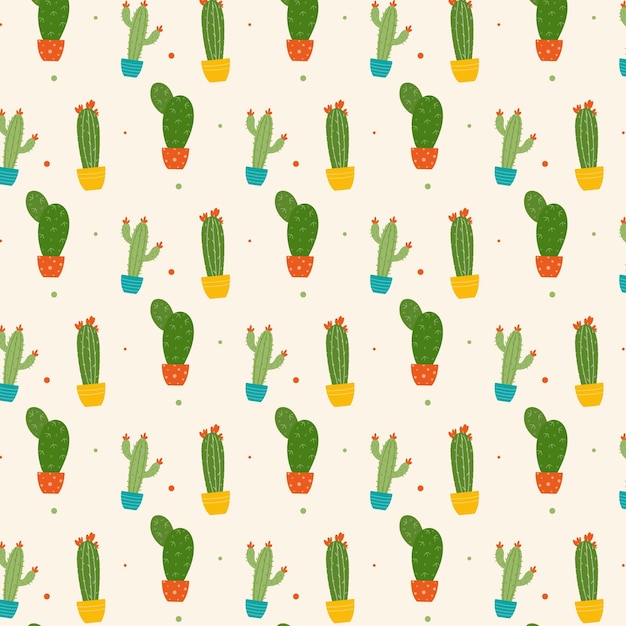 Planta de cactus colorido con patrón de flores