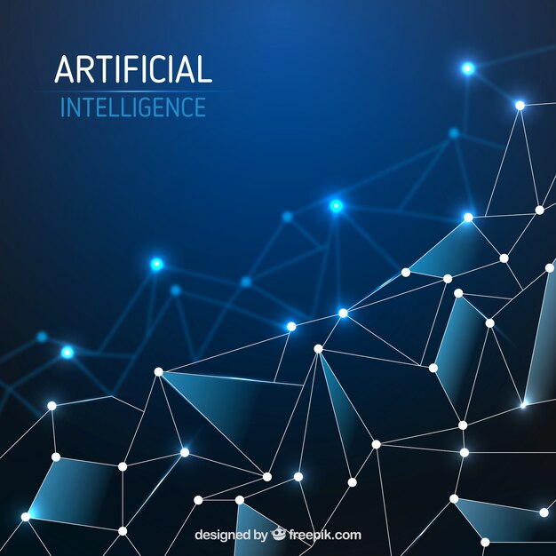 Plantilla abstracta de inteligencia artificial