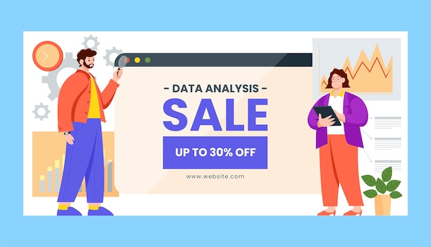 Plantilla de análisis de datos dibujada a mano