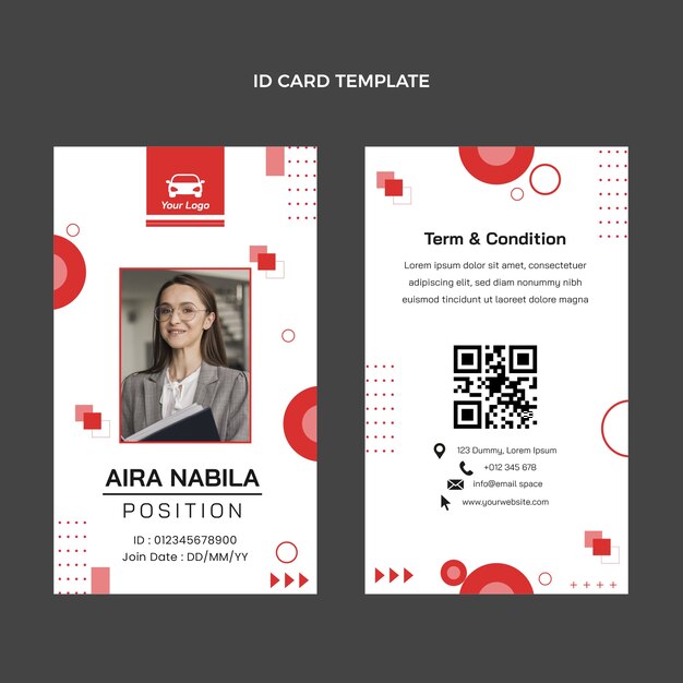 Plantilla de autoescuela de diseño plano