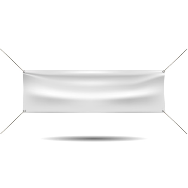 Plantilla de bandera blanca transparente para colgar