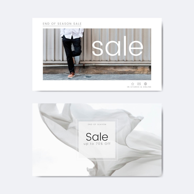 Vector gratuito plantilla de baner de rebajas