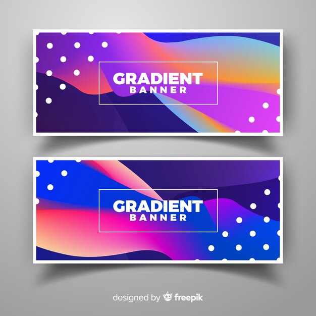 Plantilla de banner abstracto