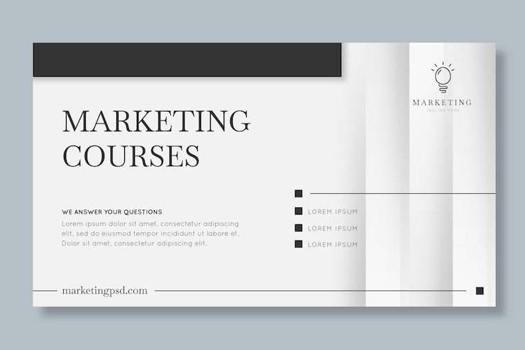 Vector gratuito plantilla de banner comercial de marketing