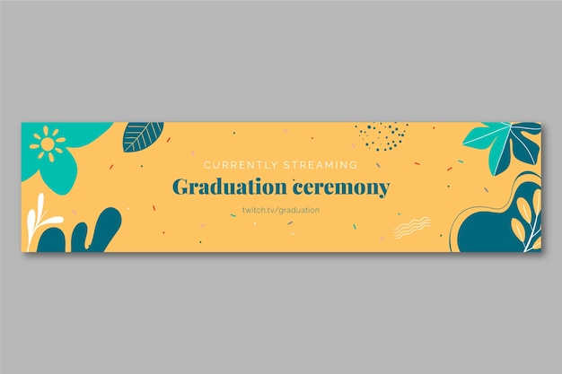 Plantilla de banner de contracción para la graduación de la clase de 2023