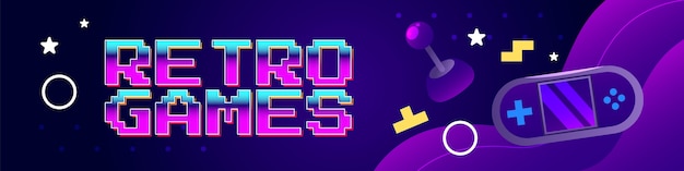Plantilla de banner de contracción de videojuegos y ocio