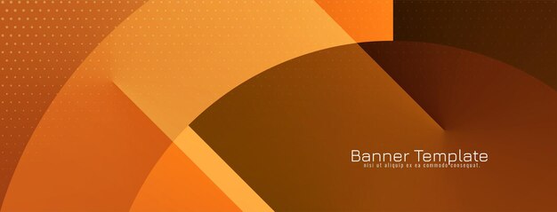Plantilla de banner corporativo geométrico colorido abstracto