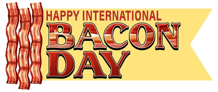 Vector gratuito plantilla de banner del día internacional del tocino