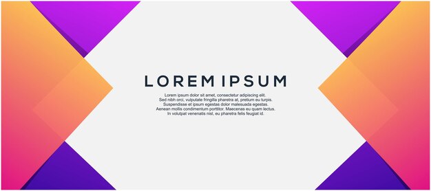Plantilla de banner de diseño gráfico