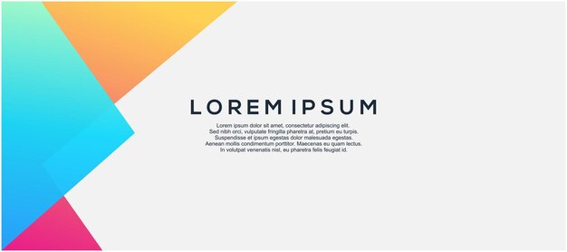 Plantilla de banner de diseño gráfico