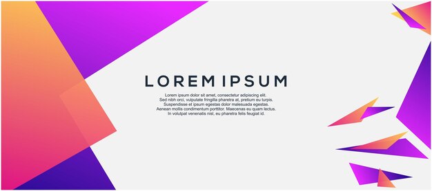 Plantilla de banner de diseño gráfico