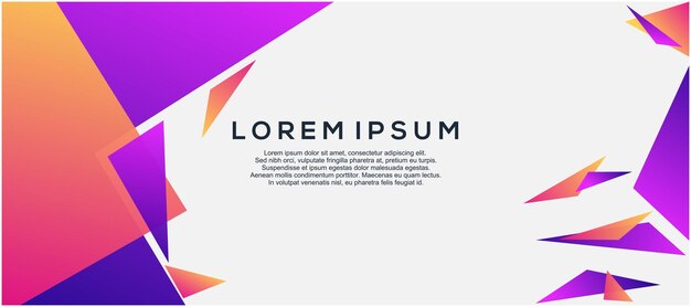 Plantilla de banner de diseño gráfico
