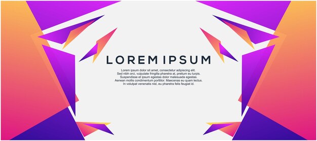Plantilla de banner de diseño gráfico