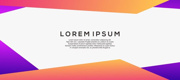 Plantilla de banner de diseño gráfico