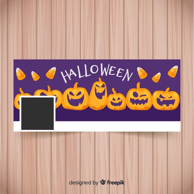 Plantilla de banner de facebook de halloween